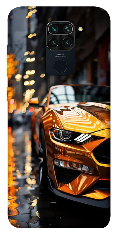 Чохол на Xiaomi Redmi Note 9 / Redmi 10X Golden sports car фото 1 з 1