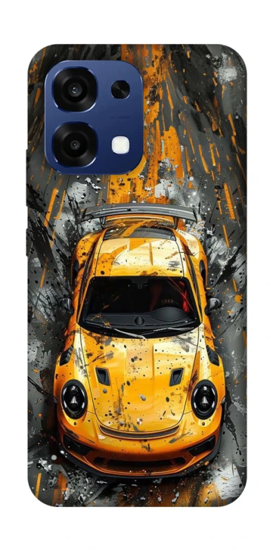 Чехол на Oppo A6 Pro 4G/5G Drawn Porsche фото 2 из 2
