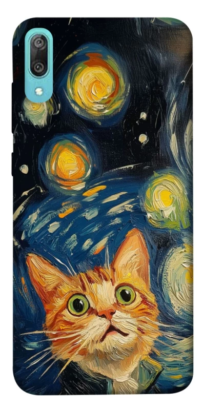 Чехол на Huawei Y6 Pro (2019) paint cat фото 1 из 1