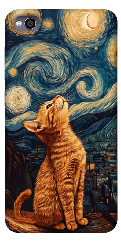 Чохол на Xiaomi Redmi 4a van gogh cat фото 1 з 1