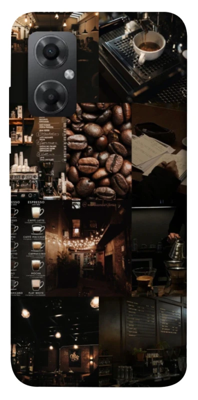 Чохол на Xiaomi Redmi Note 11R Coffee collage ver.1 фото 1 з 1
