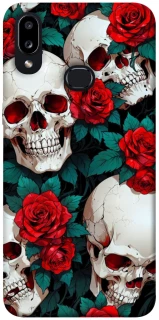 Чохол на Samsung Galaxy A10s skull and rose фото 1 з 1