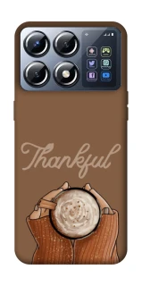 Чехол на Xiaomi POCO X8 Pro Thankful coffee фото 1 из 1