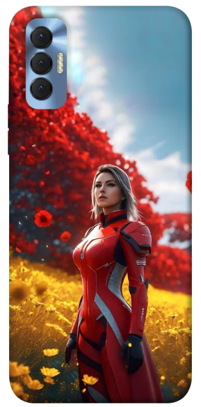 Чохол на TECNO Spark 8P Cyber space girl ver.5 фото 1 з 1