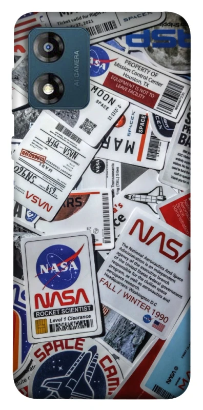 Чехол на Motorola Moto E13 NASA ver.4 фото 1 из 1