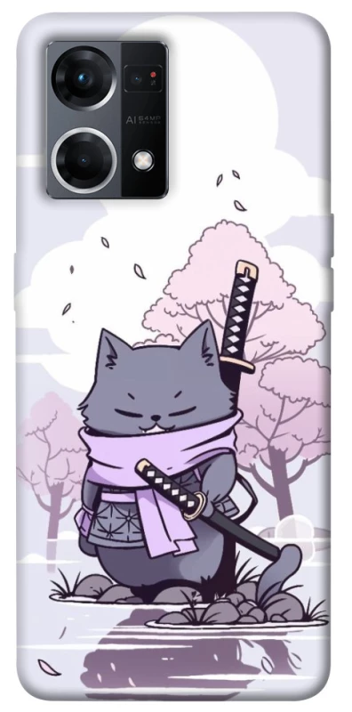 Чохол на Oppo Reno 7 4G Samurai cat фото 1 з 1