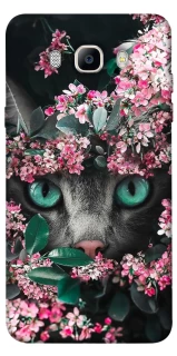 Чохол на Samsung J710F Galaxy J7 (2016) Кіт в квітах фото 1 з 1