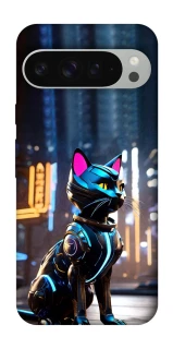 Чехол на Google Pixel 9 Pro XL Cyber cat фото 1 из 1