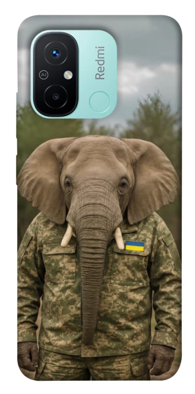Чохол на Xiaomi Redmi 12C / Poco C55 Слон захисник фото 1 з 1