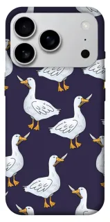 Чехол на Apple iPhone 18 Pro Max Гуси с претензией фото 1 из 2