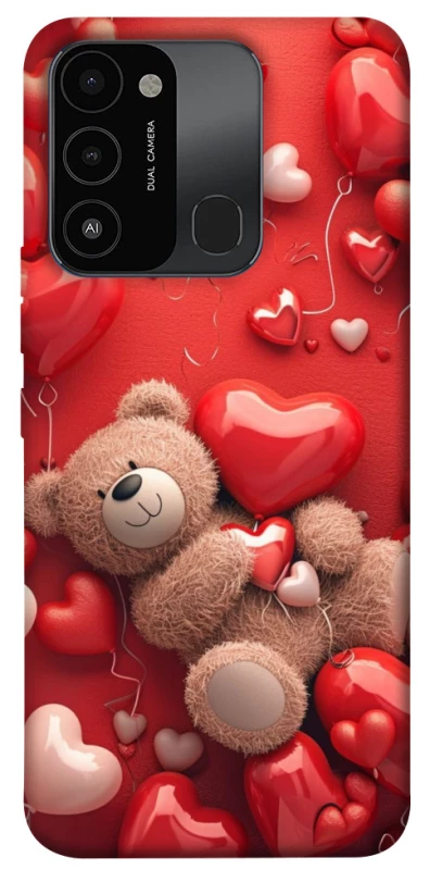 Чохол на TECNO Spark 8C bear in hearts фото 1 з 1