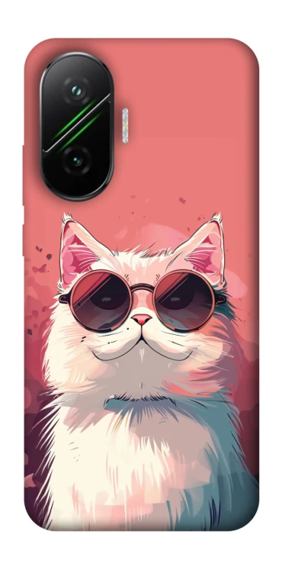 Чохол на Xiaomi Poco F7 Сat with glasses фото 1 з 1