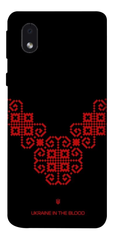 Чохол на Samsung Galaxy M01 Core / A01 Core Чорно-червона вишиванка фото 1 з 1