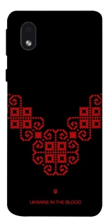 Чехол на Samsung Galaxy M01 Core / A01 Core Черно-красная вышиванка фото 1 из 1