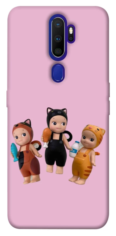 Чохол на Oppo A5 (2020) / Oppo A9 (2020) Cat Cafe Trio фото 1 з 1