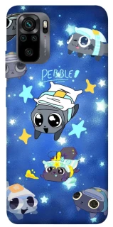 Чехол на Xiaomi Redmi Note 10 / Note 10s Pebble kitten stars фото 1 из 1