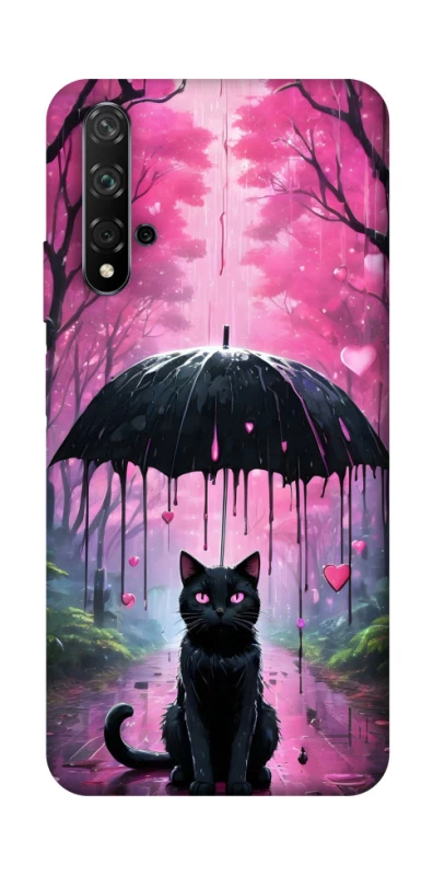 Чехол на Huawei Honor 20 / Nova 5T Black cat фото 1 из 1