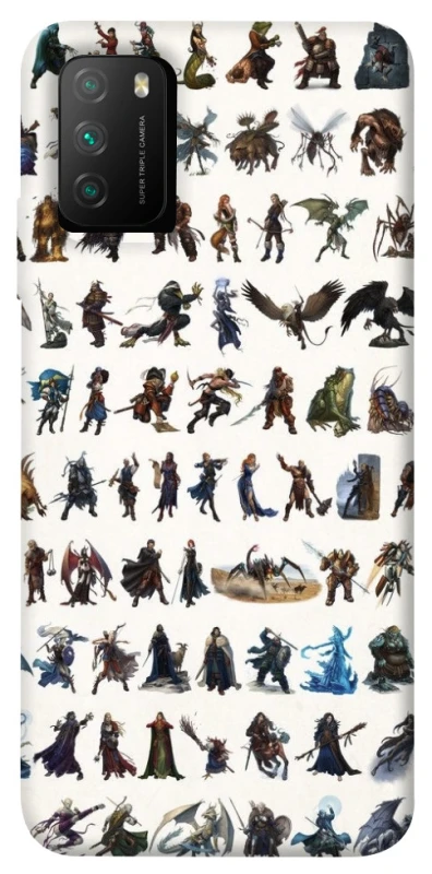 Чохол на Xiaomi Poco M3 Character Selection фото 1 з 1