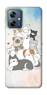 Чохол на Motorola Moto G54 Power Funny Pets ver.2 фото 1 з 1