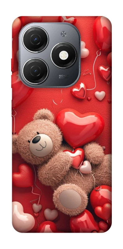Чохол на TECNO Spark 20 bear in hearts фото 1 з 1