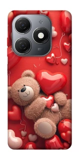 Чехол на TECNO Spark 20 bear in hearts фото 1 из 1