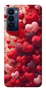 Чохол на TECNO Camon 18 Pro Many hearts фото 1 з 1