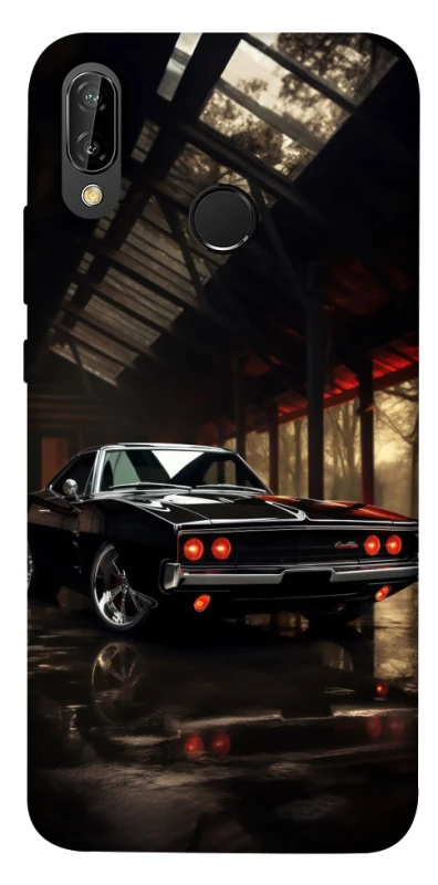Чехол на Huawei P20 Lite Black classic car фото 1 из 1