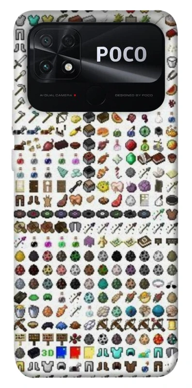 Чохол на Xiaomi Poco C40 Minecraft v2 фото 1 з 1