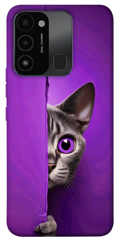 Чохол на TECNO Spark 8C Кіт-підглядач фото 1 з 1