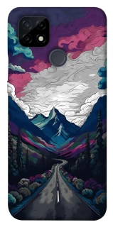 Чехол на Realme C21 Нарисованные горы фото 1 из 1