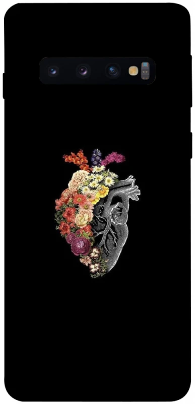 Чохол на Samsung Galaxy S10 Heart with flowers фото 1 з 1