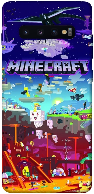 Чехол на Samsung Galaxy S10+ Minecraft world фото 1 из 1