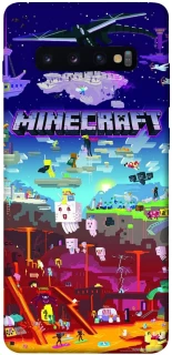 Чехол на Samsung Galaxy S10+ Minecraft world фото 1 из 1