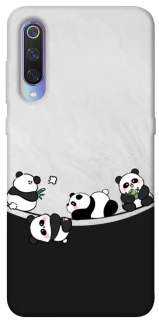 Чехол на Xiaomi Mi 9 Four pandas фото 1 из 1
