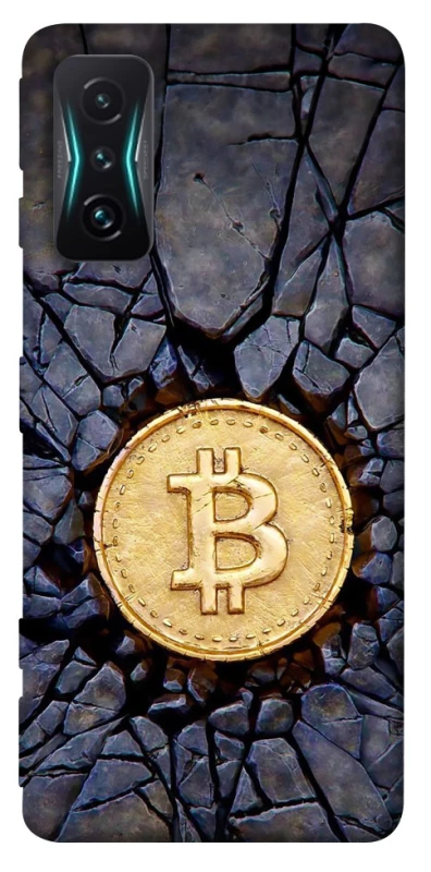 Чехол на Xiaomi Redmi K50 Gaming Bitcoin cracks фото 1 из 1