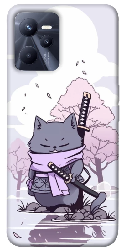 Чехол на Realme C35 Samurai cat фото 1 из 1