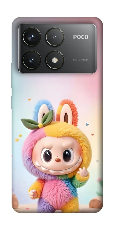 Чохол на Xiaomi Poco F6 Pro Labubu colored фото 1 з 1
