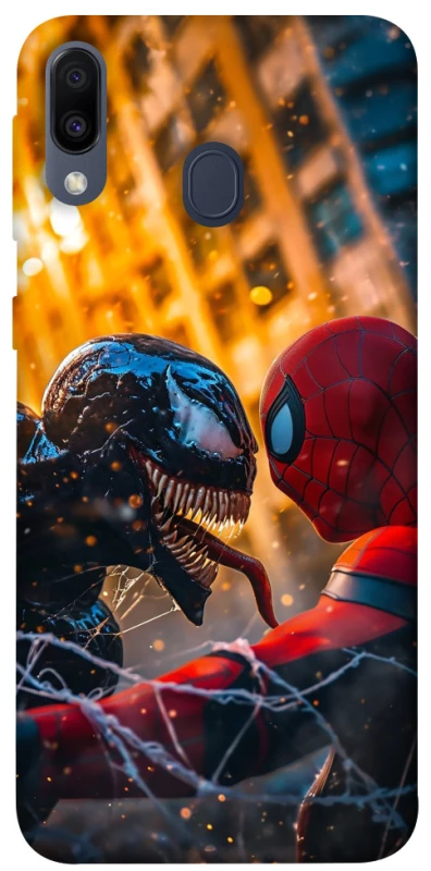 Чохол на Samsung Galaxy M20 Venom vs Spiderman фото 1 з 1