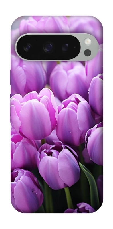 Чехол на Google Pixel 10 Pro XL Фиолетовые тюльпаны фото 1 из 1
