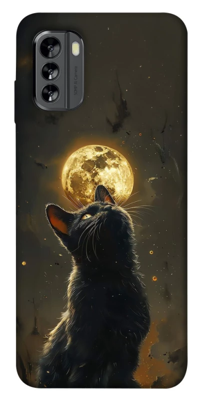 Чохол на Nokia G60 Кіт під місяцем v2 фото 1 з 1
