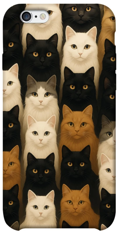 Чохол на Apple iPhone 6/6s (4.7") Colorful Cat Collage фото 1 з 1
