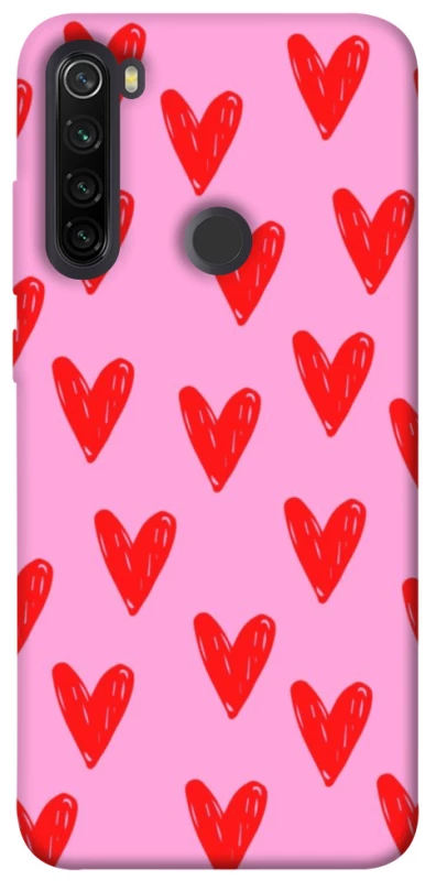 Чехол на Xiaomi Redmi Note 8T Red hearts 2 фото 1 из 1