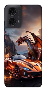 Чохол на Motorola Moto G04 Сar and dragon фото 1 з 1