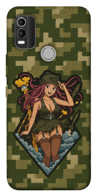 Чохол на Nokia C21 Plus Military Waifu фото 1 з 1