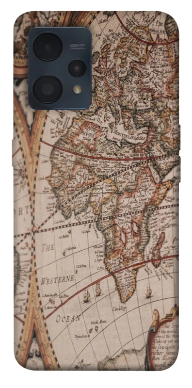 Чехол на Realme 9 4G / 9 Pro+ Карта путешествий фото 1 из 1