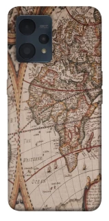 Чехол на Realme 9 4G / 9 Pro+ Карта путешествий фото 1 из 1