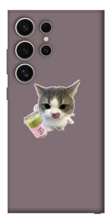 Чохол на Samsung Galaxy S25 Ultra cat matcha фото 1 з 1