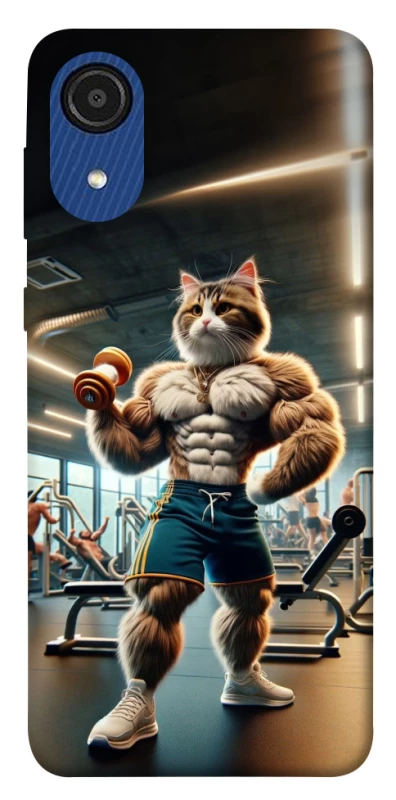 Чехол на Samsung Galaxy A03 Core Качок кот фото 1 Чехол на Samsung Galaxy A03 Core Качок кот фото 1 из 1