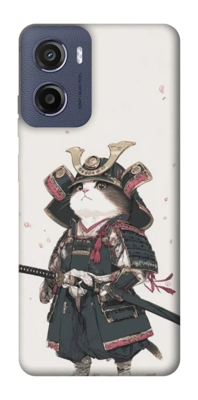 Чехол на Motorola Moto E15 Samurai Cat Warrior фото 1 из 1