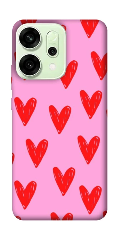Чохол на Oppo Reno 14 Red hearts 2 фото 1 з 1